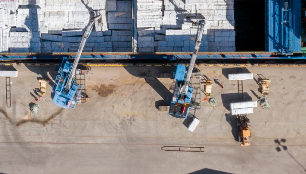 Som en del i den beslutade utvecklingsstrategi för Port of Skellefteå är nästa steg nu en ny djup kaj. Foto: Skellefteå kommun
