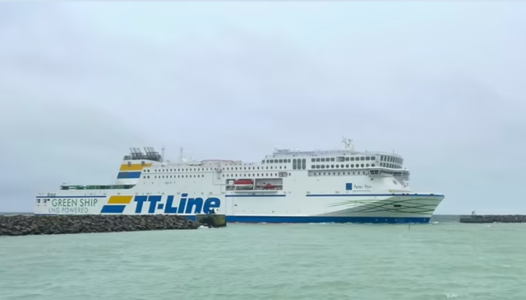 Green Ship Peter Pans första ankomst i Trelleborgs Hamn. Foto: Trelleborgs Hamn