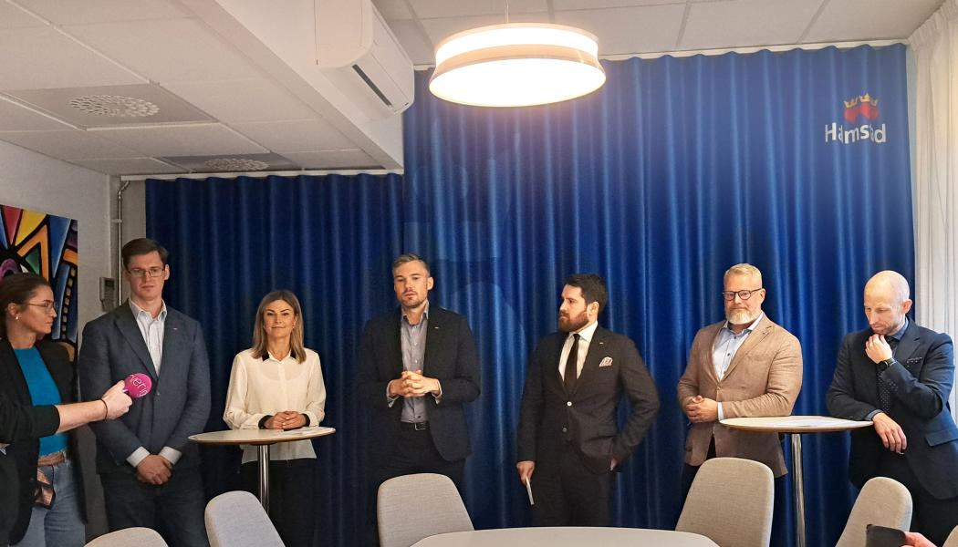 Pressträff Halmstads kommun Foto: Halmstads kommun 