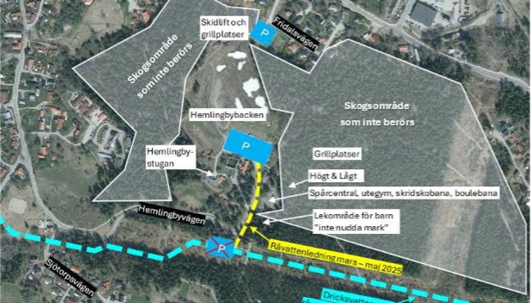 Vattenledningarna ger nya möjligheter för Hemlingby. Bild: Gästrike Vatten