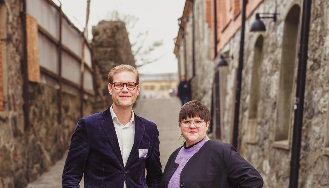 John Hultén och Emma Hult, tillträdande programchef respektive biträdande programchef för Shift2Access Foto: Michael Strömgren Foto: VTI