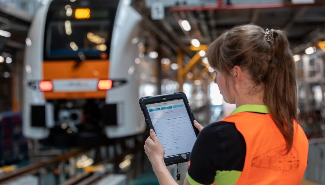 Siemens Mobility’s digitala depå-anläggning i Dortmund. Foto: Siemens Mobility
