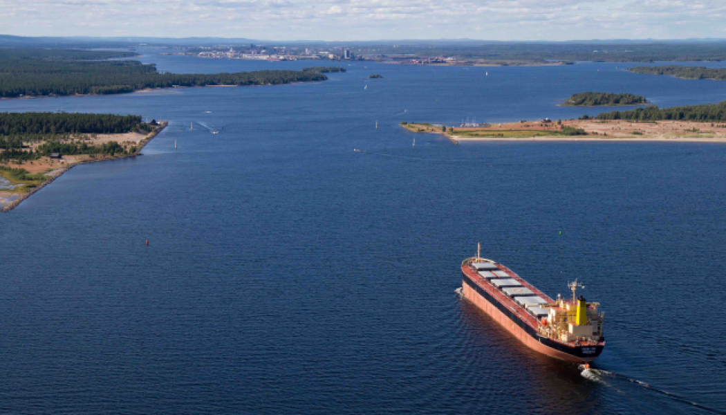 Projekt Malmporten är Sveriges största muddringsprojekt och möjliggör att Luleå hamn kan ta emot fartyg med ett djupgående om upp till 14,7 meter. Foto: Sjöfartsverket