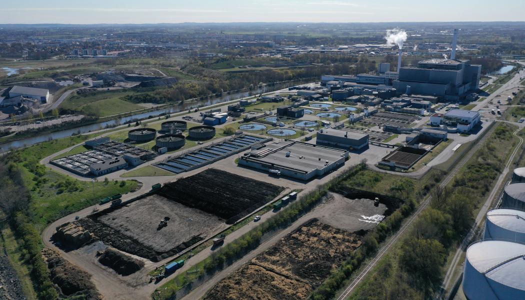 Sjölunda avloppsreningsverk flygfoto, Foto: VA SYD