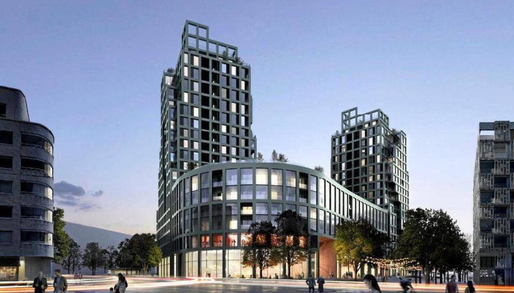 Busholmens centrumkvarter får 840 nya invånare. Bild: ONE Architects Oy