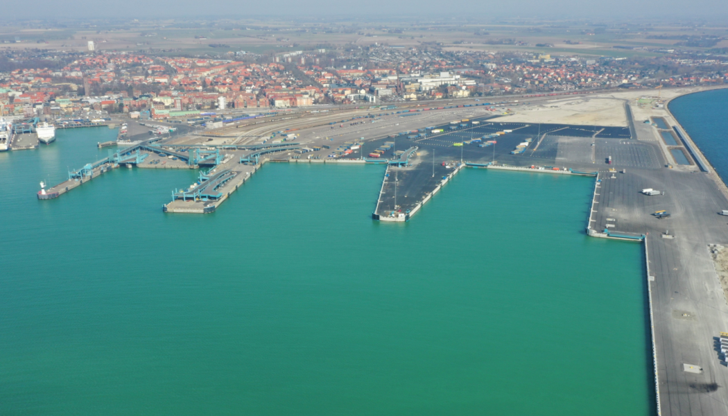Nu står Trelleborgs nya hamn färdig. Foto: Trelleborgs Hamn