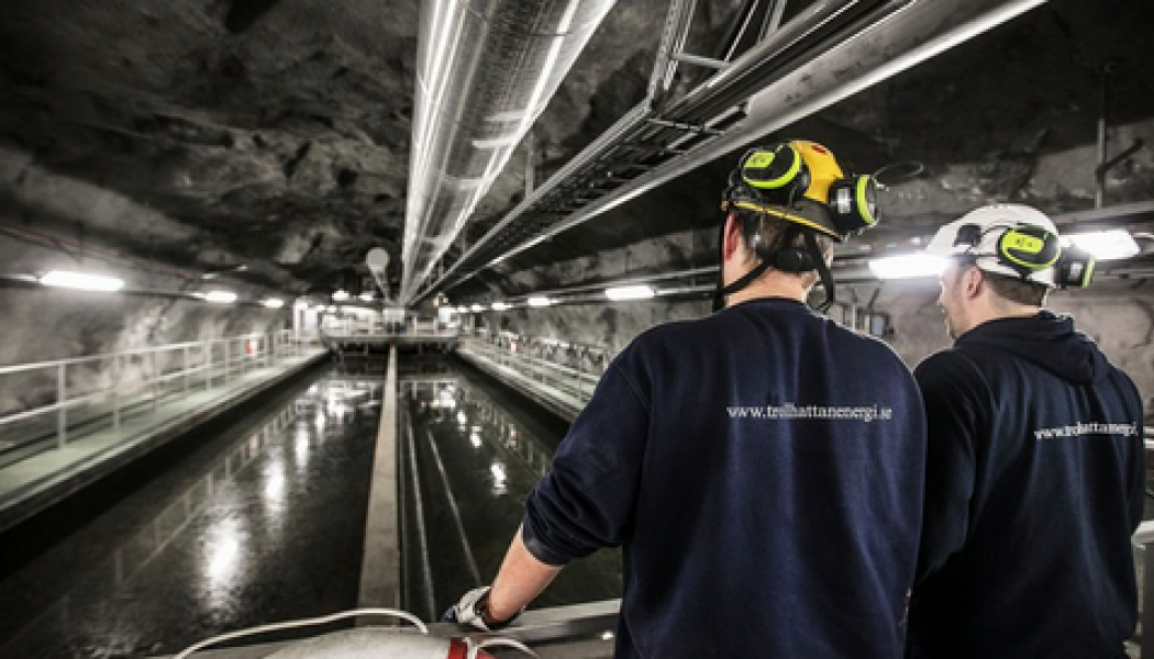 Peab ska spränga bort en bergvolym på 29 000 kubikmeter i Trollhättan. Foto: Trollhättan Energi 