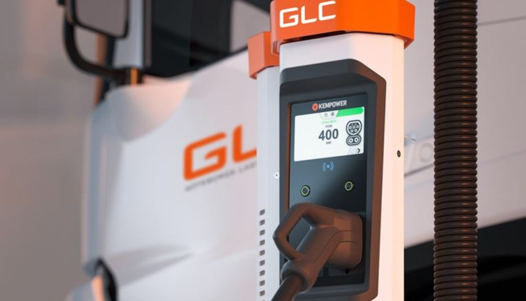 Sveriges största privata laddstation för elektrifierade lastbilar byggs i Göteborg. Foto GLC