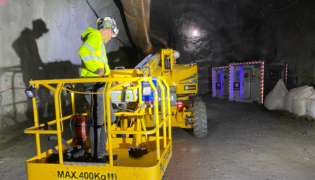 Blå linjen i Stockholms tunnelbanenät förlängs från Kungsträdgården till Nacka. Foto: Implenia