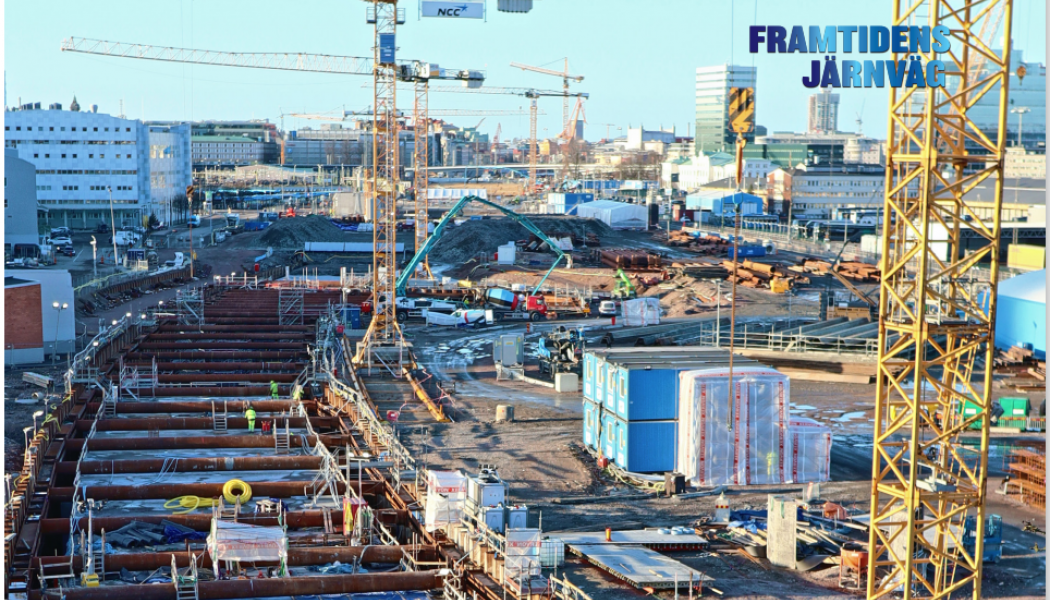 Järnvägsprojektet Västlänken i Göteborg är nu inne i ett intensivt skede. 2026 ska tågen rulla här under marken strax intill nuvarande centralstationen.