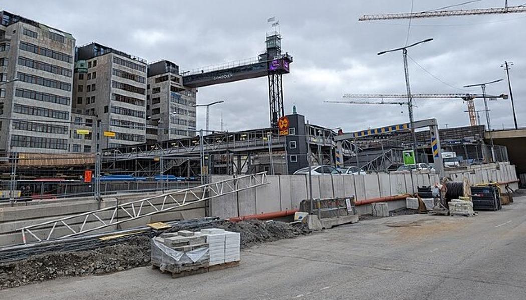 Renovering av Slussen den 20 april 2024. Foto: AleWi/wikimedia Commons