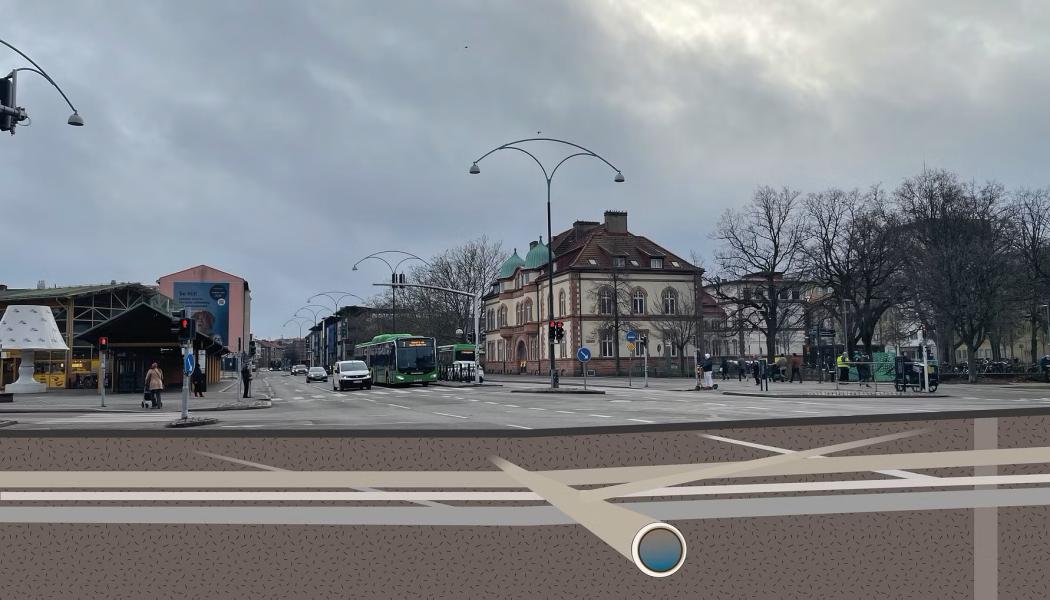 Illustration som visar ledningar under marken vid Södervärn. Foto: VA SYD