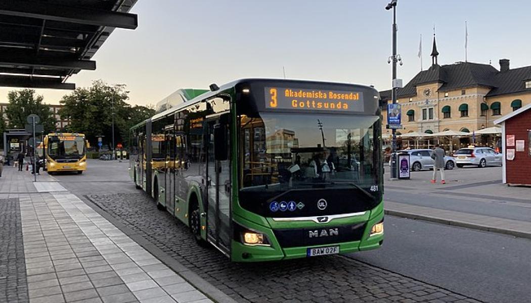 Hybrid stadsbuss i Uppsala. Foto: Wikimedia Commons