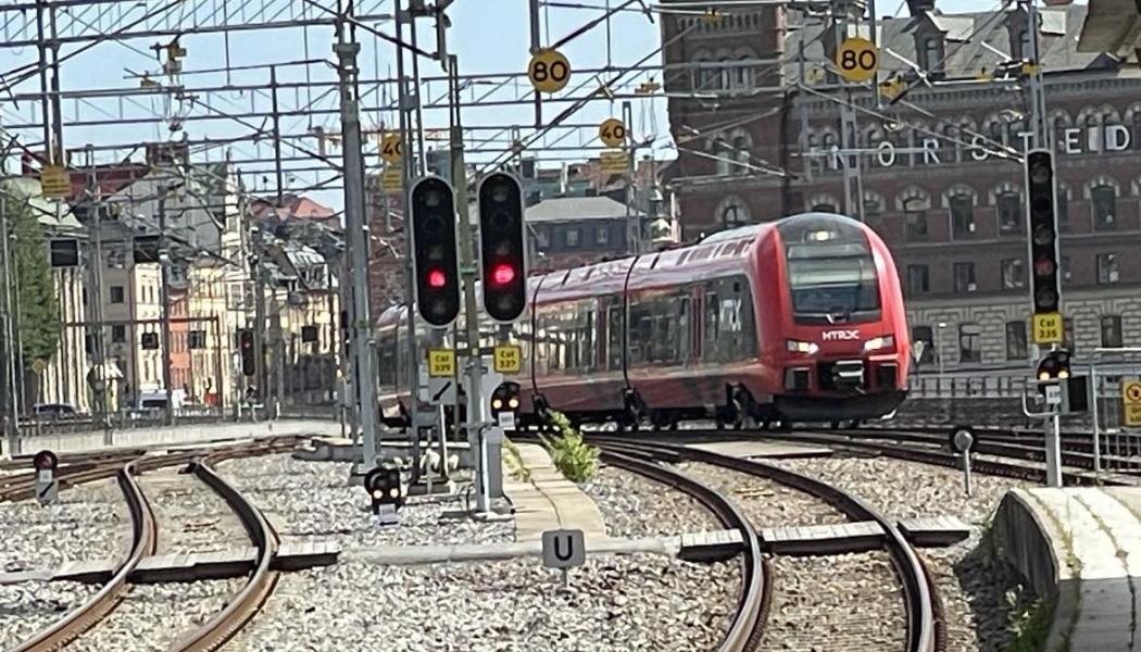 MTRX tåg ankommer till Stockholm Central. Foto: Stina Wickenberg