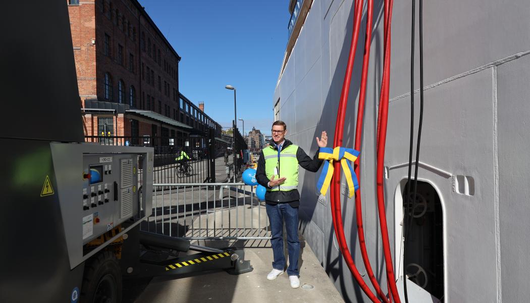 Invigningen i Stockholm Foto: Stockholms Hamnar Byline: Ports of Stockholm
