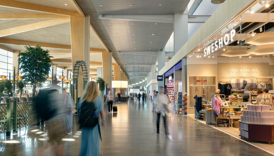 Fler resenärer och högre kommersiella intäkter bidrog till ökad nettoomsättning, stärkt rörelseresultat och ett positivt resultat före skatt Foto: Swedavia