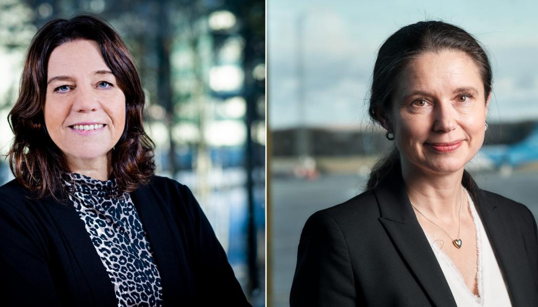 Susanne Norman och Karin Öhrström. Foto: Swedavia