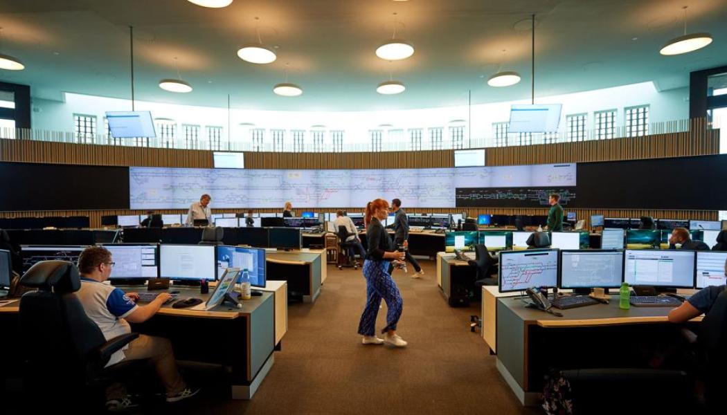 Här i nya kontrollcentret ska alla signaler stråla samman. Bild: Banedanmark