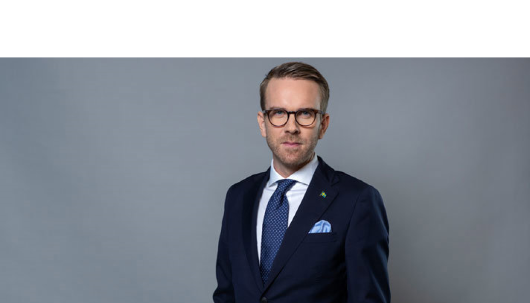 Andreas Carlson, infrastruktur- och bostadsminister. Foto: Kristian Pohl/Regeringskansliet