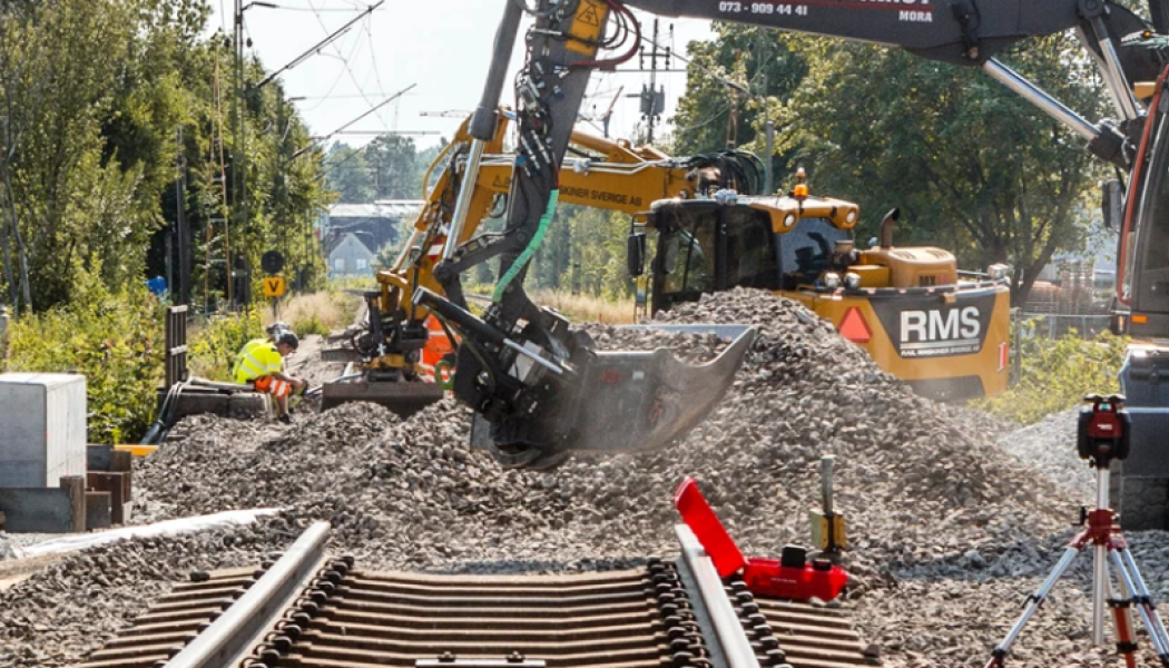 Arbetet från Bromma flygplats till Ursviks torg påbörjades i januari 2021 och beräknas vara klart våren 2025. Foto: Trafikverket