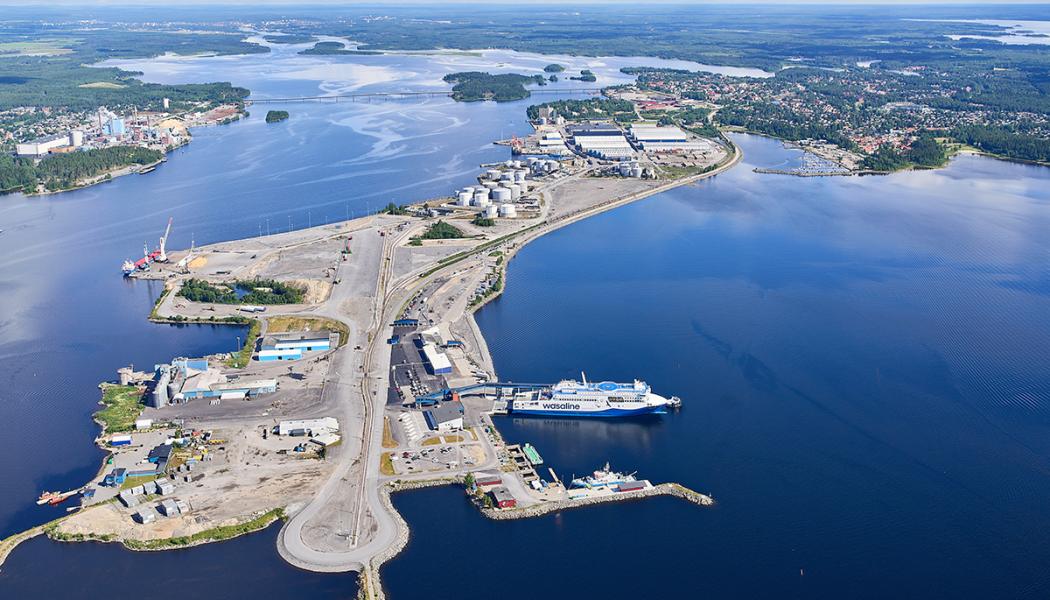 Umeå hamn. Foto: Nyab