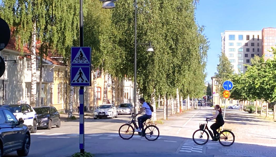 Målet är att göra det enklare för invånarna i Umeå att välja hållbara färdsätt. Foto: Robert Rösth/Umeå kommun