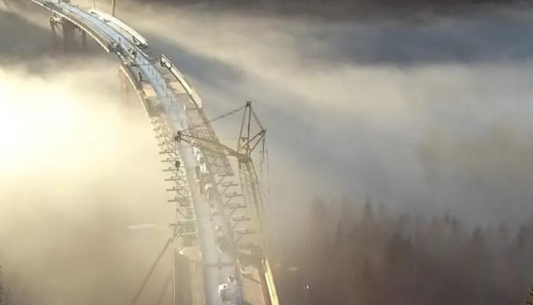 Västra länken, en ny E12 byggs. Foto: Trafikverket