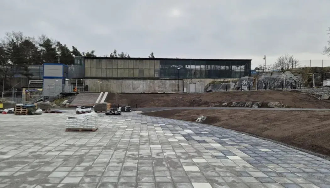 I Vinsta, utanför Johannelunds tunnelbana och omkring mynningen till E4 Förbifart Stockholms tunnlar har maskinerna gått på högvarv. Foto: Robin Jangholm