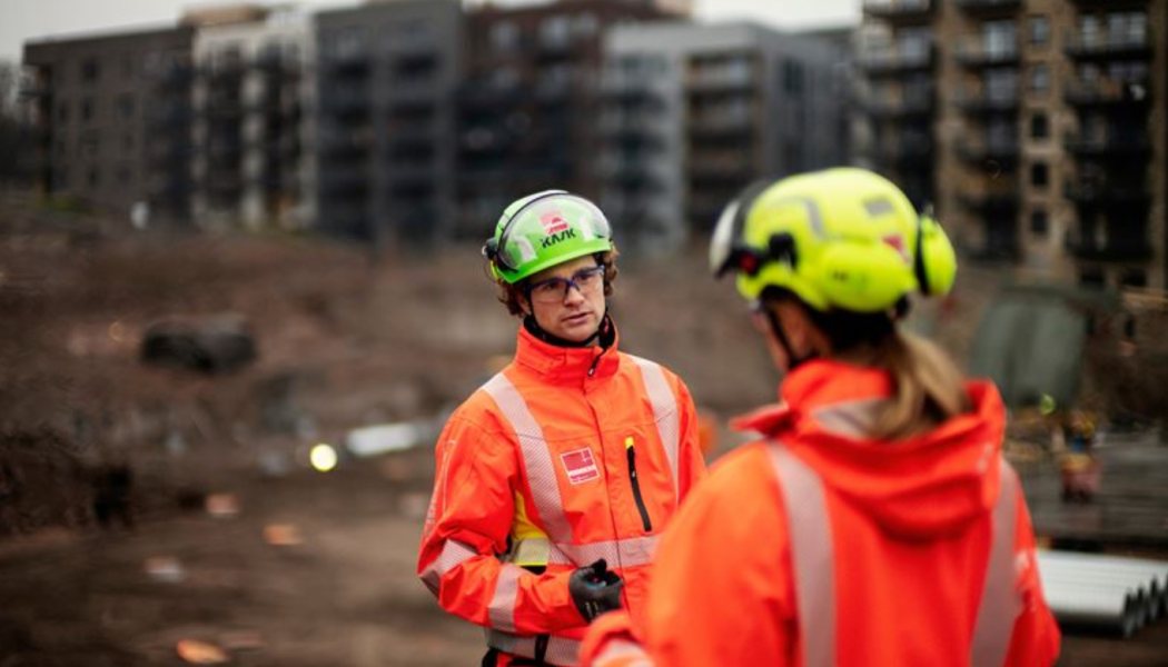 Veidekke bygger ut infrastruktur i Skölsta i Uppsala. Foto: Veidekke 