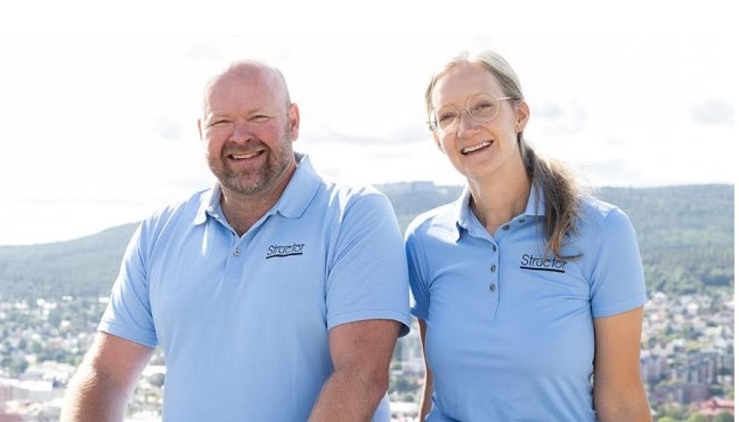 Nytt bolag inom Structorgruppen erbjuder utredning, projektering och projekteringsledning inom mark, väg och vattenprojekt i Sundsvallsregionen. Johan Engström är vd i nya bolaget och Elin Tjernqvist delägare. Foto: Structor Mark Mitt AB