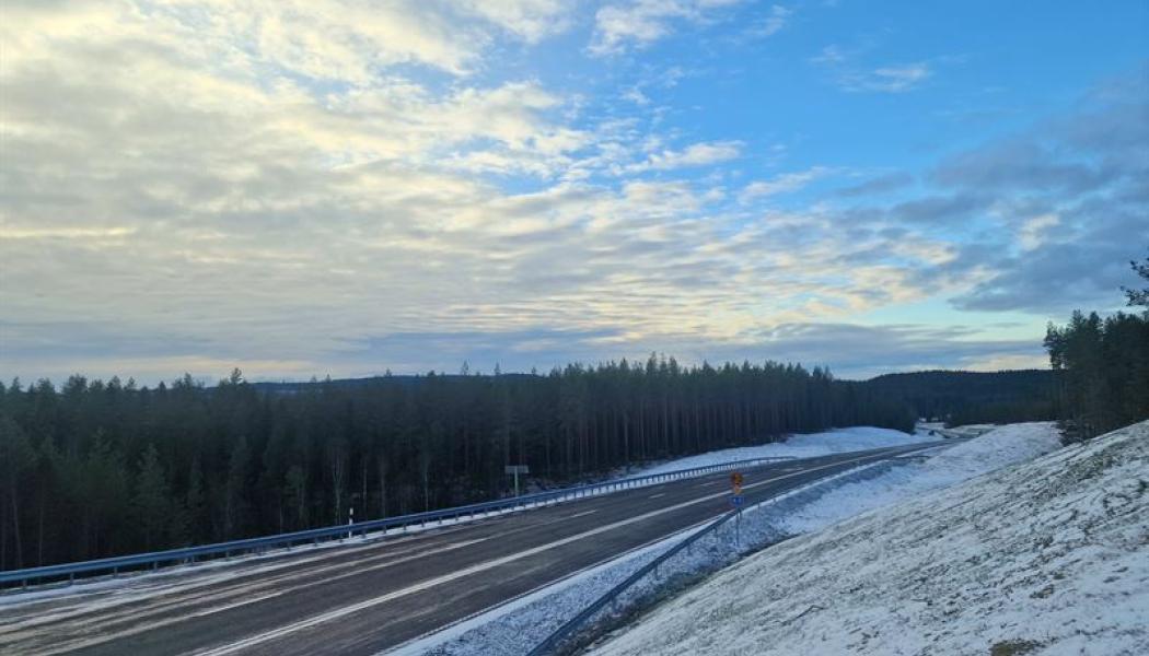 Väg 63 förbifart Hjulsjö 2 Foto: Trafikverket