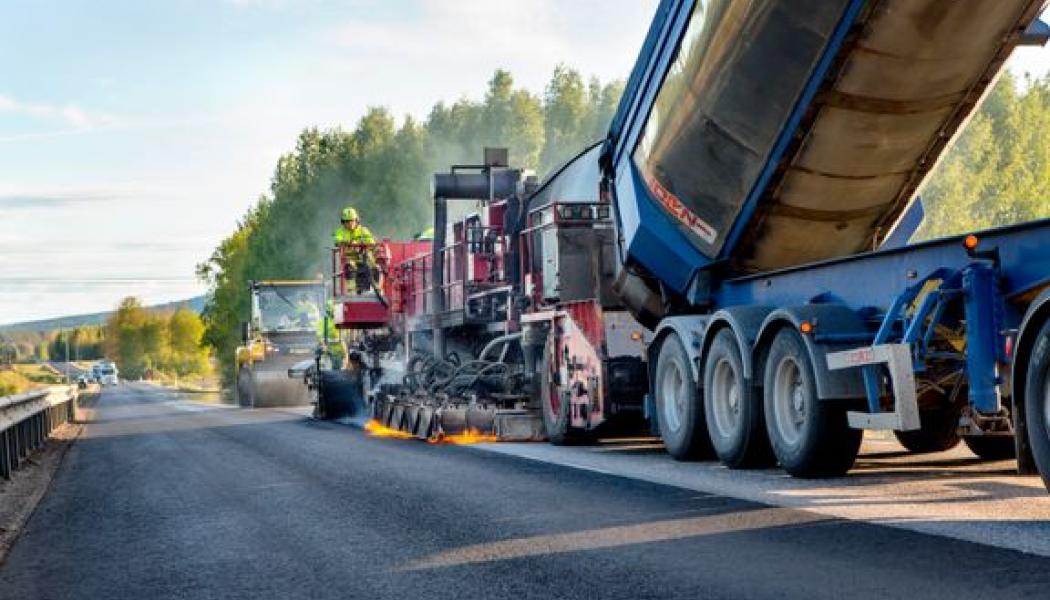 Vägarbete i Västernorrland. Foto: Trafikverket