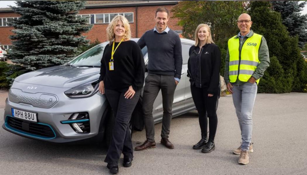 Sara Bergström, Ikea, Jonas Flank, Borlänge kommun, Anna Wenstedt, Borlänge Energi och Stefan Kujampää, SSAB. Bild: Henrik Hansson.

