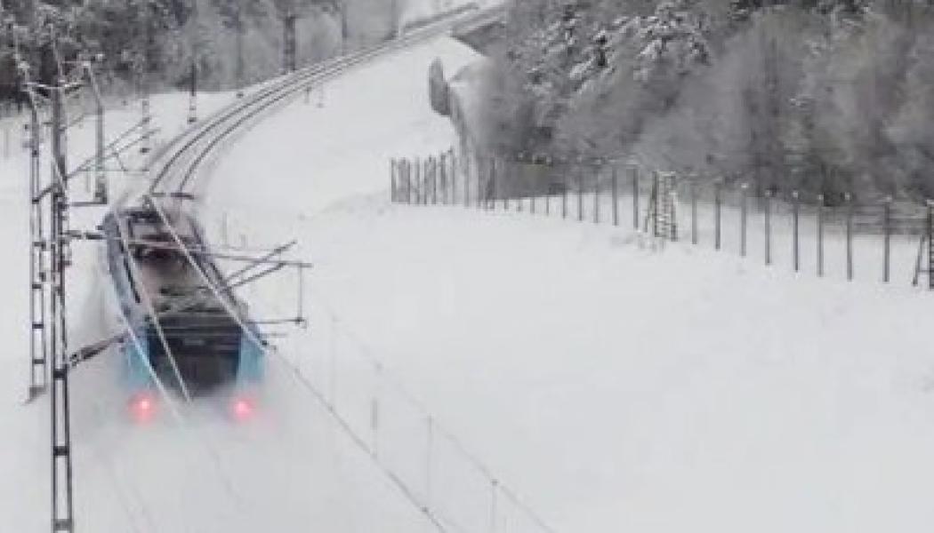 Stängselåtgärden förbättrar förutsättningarna för rennäringen i området samt minskar tågförseningar orsakade av ren- och viltpåkörningar. Foto: Trafikverket