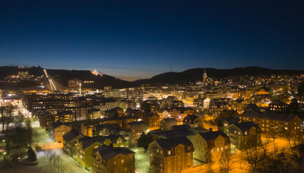 Vintervy Örnsköldsvik. Pressfoto: Örnsköldsvik kommun