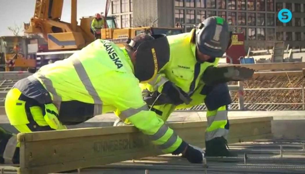 Skanska bygger ny motorväg utanför Oslo. Arkivbild