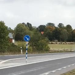 Väg 143 utanför Visby. Foto: Trafikverket