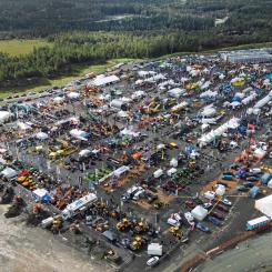 Entreprenad Live disponerade 60 000 kvadratmeter mässyta i Härryda nära Landvetter i Göteborg.
FOTO: Elmia