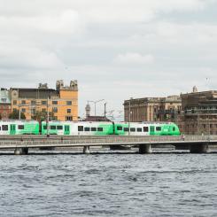Premiärtur för det första gröna VR-tåget Foto: VR MTRX