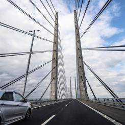 Johan Nilsson/TT: Öresundsbron förbättrade sitt resultat 2021 jämfört med 2020, men det var lägre än 2019. Arkivbild.