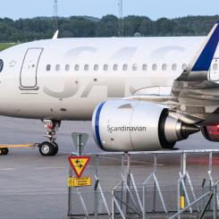 Johan Nilsson/TT: En Airbus A320 Neo, här opererad av SAS vid Malmö Airport. Arkivbild.