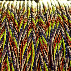 Gunnar Lundmark/ TT: Rullar med färdig fiberkabel. Arkivbild.