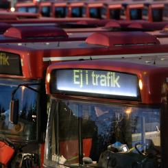 Johan Nilsson / TT: Om bussbranschen inte lyckas rekrytera bussförare kan det innebära att turtätheten minskar eller turer ställs in. Arkivbild.