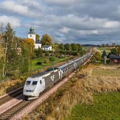 SJ X2000 mellan Hallsberg och Pålsboda. Foto: Wikimedia Commons