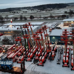 Efterfrågan på maskiner med högre krav på bland annat lyftkapacitet ökar. Foto: Cramo