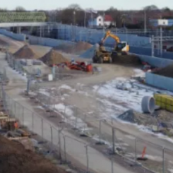 Fyrspåret rustar upp miljöer runt stationerna i Hjärup och Åkarp. Foto: Trafikverket