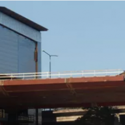Skurubron har växt ur sin montagehall. Foto: Trafikverket