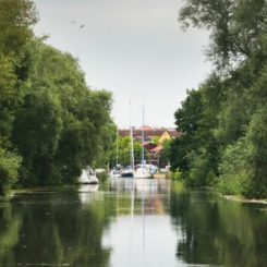 Delar av året har  Enköping problem med översvämning av gator och infrastruktur Foto: Enköpings kommun