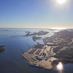 De lagringsplatser för koldioxid som ligger i framkant av utvecklingen och som bedöms ha störst potential i närtid finns i Nordsjön. Foto: Stockholms hamnar
