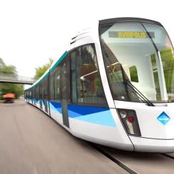 Vandas främsta mål i förhandlingarna var att säkra statlig finansiering för byggandet av stadens spårväg. Projektet har varit länge en prioriterad satsning i regionens trafiksystem. Bild: Vanda Stad
